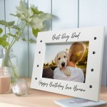 Personalised Dad Birthday Gift From Dog 7x5 Dad Photo Frame