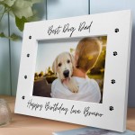 Personalised Dad Birthday Gift From Dog 7x5 Dad Photo Frame