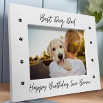 Personalised Dad Birthday Gift From Dog 7x5 Dad Photo Frame