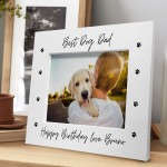 Personalised Dad Birthday Gift From Dog 7x5 Dad Photo Frame