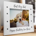 Personalised Dad Birthday Gift From Dog 7x5 Dad Photo Frame