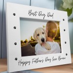 Personalised Fathers Day Gift From Dog 7x5 Dad Photo Frame Dog