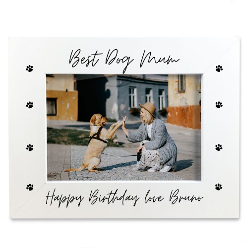 Personalised Mum Birthday Gift From Dog 7x5 Mum Photo Frame