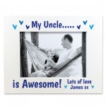 Personalised Uncle Photo Frame Novelty Gift For Uncle Birthday