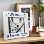 Personalised Uncle Photo Frame Novelty Gift For Uncle Birthday