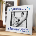 Personalised Uncle Photo Frame Novelty Gift For Uncle Birthday