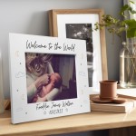 Welcome To The World Personalised Baby Photo Frame New Baby Gift