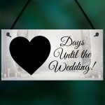 Wedding Countdown Hanging Sign Bride To Be Gifts Engagement 