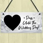 Wedding Countdown Plaque For Bride To Be Engagement Gifts 