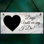 Wedding Countdown Sign Engagement Gifts For Bride Husband To Be