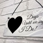 Wedding Countdown Sign Engagement Gifts For Bride Husband To Be