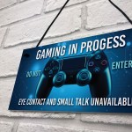 Gaming Room Sign Novelty Games Room Gamer Gifts Birthday