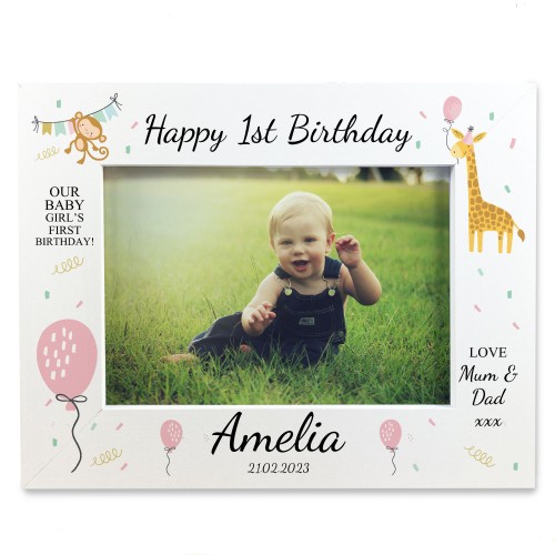 Personalised My First Birthday Photo Frame 1st Birthday Gifts