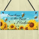 Shabby Chic Sunshine Sign Hot Tub Plaque Garden Shed Summerhouse