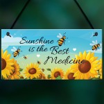 Shabby Chic Sunshine Sign Hot Tub Plaque Garden Shed Summerhouse