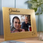 Grandson Photo Frame Nan Grandad Nanny Grandpa Gift For Birthday