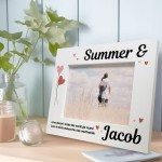 Personalised Love Couple Photo Frame Gift Anniversary Girlfriend