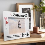 Personalised Love Couple Photo Frame Gift Anniversary Girlfriend