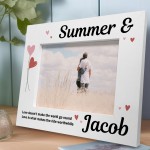 Personalised Love Couple Photo Frame Gift Anniversary Girlfriend