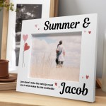 Personalised Love Couple Photo Frame Gift Anniversary Girlfriend