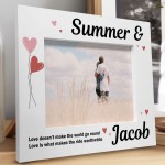 Personalised Love Couple Photo Frame Gift Anniversary Girlfriend