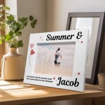 Personalised Love Couple Photo Frame Gift Anniversary Girlfriend