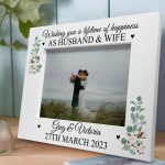 Personalised Mr And Mrs Photo Frame Wedding Gifts For Couple