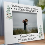 Personalised Mr And Mrs Photo Frame Wedding Gifts For Couple