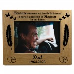 Personalised Memorial Photo Frame For Dad Grandad Mum Nan