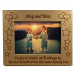 Cousin Gifts Personalised Photo Frame Gift For Cousin Birthday