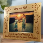 Cousin Gifts Personalised Photo Frame Gift For Cousin Birthday