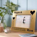 Anniversary Gift For Him Her Personalised Couple Photo Frame