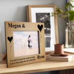 Anniversary Gift For Him Her Personalised Couple Photo Frame