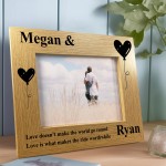 Anniversary Gift For Him Her Personalised Couple Photo Frame