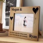 Anniversary Gift For Him Her Personalised Couple Photo Frame