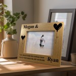 Anniversary Gift For Him Her Personalised Couple Photo Frame