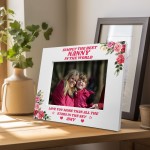 Personalised Simply The Best Nanny Wooden Photo Frame Gift