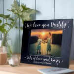 Personalised Wooden Photo Frame For Daddy Fathers Day Birthday