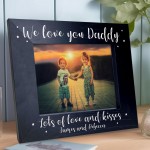 Personalised Wooden Photo Frame For Daddy Fathers Day Birthday