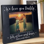 Personalised Wooden Photo Frame For Daddy Fathers Day Birthday