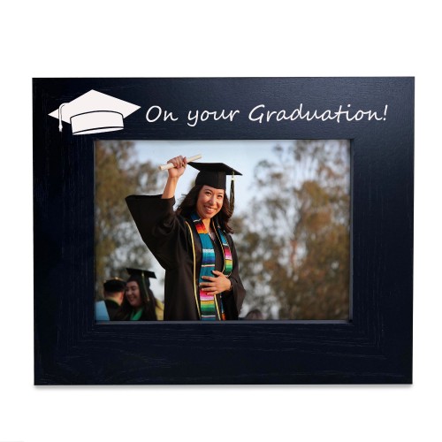 Graduation Gifts Black Wooden Photo Frame University Degree