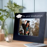 Graduation Gifts Black Wooden Photo Frame University Degree