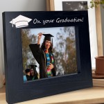 Graduation Gifts Black Wooden Photo Frame University Degree