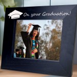 Graduation Gifts Black Wooden Photo Frame University Degree