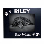 Personalised Dog Cat Gift Wooden Photo Frame Dog Lover Gift