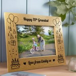 Birthday Gift For Grandad Personalised Photo Frame 60th 70th