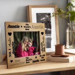 Auntie Gifts Auntie Wooden Photo Frame Birthday Christmas Gift