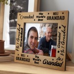 Worlds Best Grandad Photo Frame Gift For Grandad Fathers Day