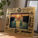 Worlds Best Brother Photo Frame Gift For Him Birthday Gifts