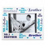 Novelty Gift For Brother Birthday Wooden Brother Photo Frame